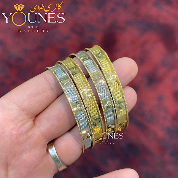 النگو طلا تراش دار آریس